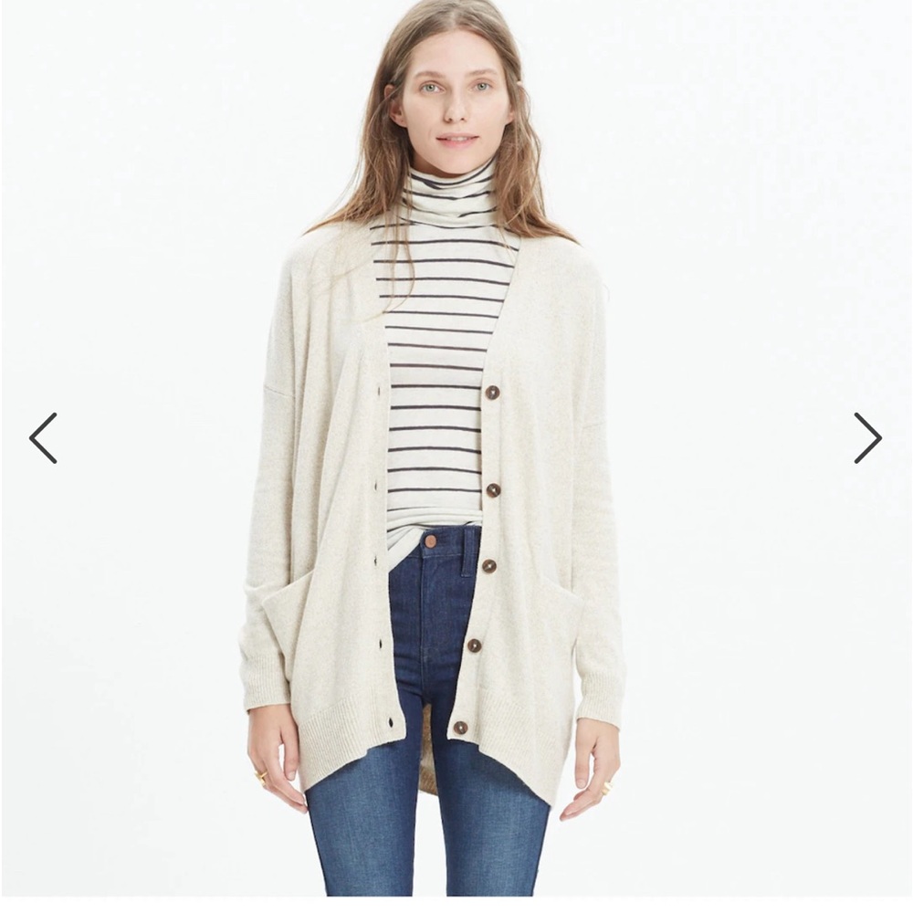 Madewell cardigan sweater button down